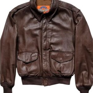 Vintage Bomber Leather Jacket